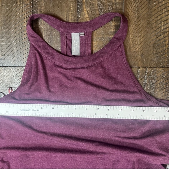 Sweaty Betty Holistic Dress, Jersey Maxi, Maroon Stretch Sleeveless, Size Small - Picture 5 of 10